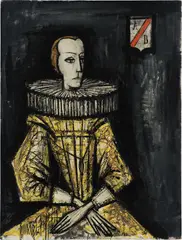 Princesse Espagnole by Bernard Buffet, 1959, oil on canvas, sold Dec 2020