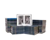 Christian Zervos, The complete set of Pablo Picasso, Catalogue Raisonné 1875-1973, the complete set of 34 volumes (with volume 2 in 2 parts), bound with covers in blue fabric