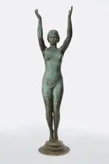 Iris by C. Paul Jennewein, 1939, bronze with verdigris patina, sold Dec 2020