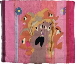 Christina Forrer, Untitled (Purple and Pink), 2018, cotton, wool, linen and silk