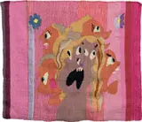 Christina Forrer, Untitled (Purple and Pink), 2018, cotton, wool, linen and silk