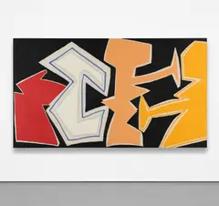 Crowd Pleaser by Austyn Weiner, 2017, oilstick on canvas mounted to panel, sold Dec 2020