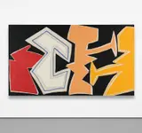 Austyn Weiner, Crowd Pleaser, 2017, oilstick on canvas mounted to panel