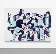 Melike Kara, never enough, 2018, oilstick and acrylic on canvas