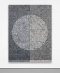 McArthur Binion, DNA Study: VI, 2014, ink, laser print collage, oil paint stick and Staonal crayon on panel