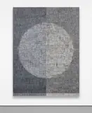 McArthur Binion, DNA Study: VI, 2014, ink, laser print collage, oil paint stick and Staonal crayon on panel