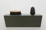 Haim Steinbach, Untitled (brush, dog chew) 1A