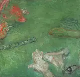 Susan Rothenberg, Dominos-Hot, 2001-2002, oil on canvas