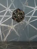 Ólafur Elíasson, Straight back, 2018, colored glass, gold, stainless steel, paint and LED lights