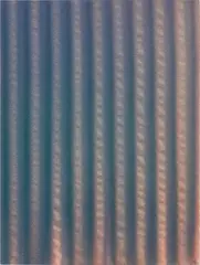 Tauba Auerbach, Corrugation I, 2011, acrylic on canvas