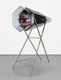 Ólafur Elíasson, Red Green Kaleidoscope, 2004, stainless steel, mirror and color effect filter