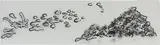 Garbage Drawing #32 by Mike Kelley, 1988, acrylic on paper, sold Dec 2020