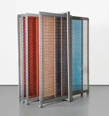 Lucia Koch, Mostruário, 2012, set of 10 laser cut colored acrylic plates