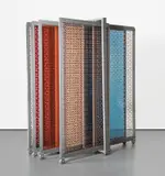 Lucia Koch, Mostruário, 2012, set of 10 laser cut colored acrylic plates