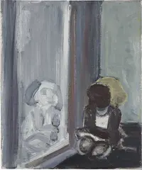 The Reflection by Marlene Dumas, 1992, oil on canvas, sold Dec 2020