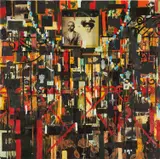 Radcliffe Bailey, Homage to Negro Baseball League, 1997, mixed media on panel