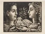 Pablo Picasso, Jeunesse (Youth), 1950, Lithograph, on Arches paper, with full margins