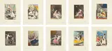 Les Caprices de Goya de Dali (Dali's 'Caprichos' by Goya): 10 plates by Salvador Dalí, 1977, Ten heliogravures with extensive hand-coloring, made from Goya's print series (circa 1799 edition) reworked and altered , sold Jul 2020