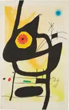 Joan Miró, La Femme des sables (The Woman of the Sands), 1959, Etching and aquatint in colors with carborundum, on Arches paper, the full sheet