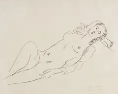Nymphe by Henri Matisse, 1925, Lithograph, on wove paper, with full margins, sold Jul 2020