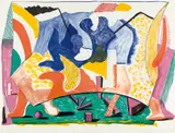 David Hockney, Twelve Fifteen, 1991, Lithograph in colors, on Rives BFK paper, the full sheet