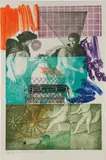 Robert Rauschenberg, Bellini V, 1989, Etching in colors, on Arches paper, the full sheet