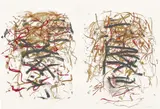 Joan Mitchell, Sunflowers III, 1992, Lithograph in colors, on two sheets of Rives BFK paper (as issued), the full sheets
