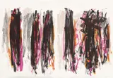 Joan Mitchell, Trees IV, 1992, Lithograph in colors, on two sheets of Rives BFK paper (as issued), the full sheets