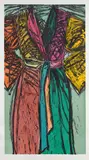 Fourteen Color Woodcut Bathrobe by Jim Dine, 1982, Monumental woodcut in colors, on Rives BFK paper, with full margins, sold Jul 2020