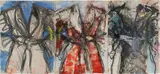Jim Dine, Anderson Ranch Series XII, 1983, Oil monotype with hand-coloring in oil and pastels, on three sheets of wove paper (as issued), the full sheets