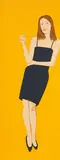 Alex Katz, Sharon, from Black Dress Series, 2015, Screenprint in colors, on wove paper, the full sheet
