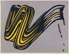 Brushstroke by Roy Lichtenstein, 1965, Screenprint in colors, on heavy wove paper, with full margins, sold Jul 2020