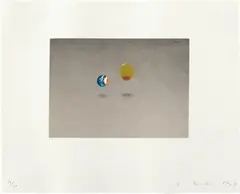 Olive and Marble by Ed Ruscha, 1969, Lithograph in colors, on Rives paper, with full margins, sold Jul 2020