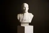Charles Albert Walhain, Untitled, a carved marble bust of a young gentleman