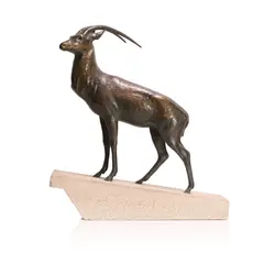 Max Le Verrier, Untitled, an Art Deco patinated bronze
