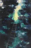Barbara Hines, Untitled, Ladder oil on canvas 180 x 120cm