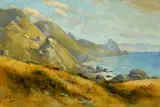 Manuel Valencia, Outside the Heads near Golden Gate, S.F., Cal., oil on canvas