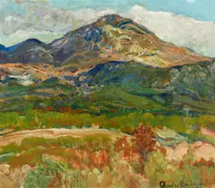 Charles Reiffel, Mountain Top, oil on board