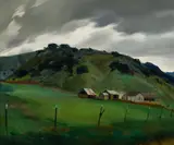 Emil Kosa Jr., Gray Day, oil on canvas