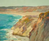 La Jolla Cliffs by Maurice Braun, oil on canvas, sold Apr 2017