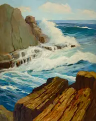 Leon Durand Bonnet, Old Bald Head, Ogunquit, Maine, 1927, oil on canvas