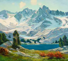 Camillo Adriani, Mountain Painting, circa 1921, oil on canvas