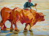 Arthur Grover Rider, Fisherman with Oxen, Valencia