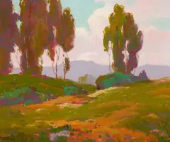 Poppy Trail by Dana Bartlett, oil on canvas, sold Apr 2017