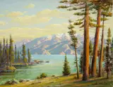 Lake Tahoe by Paul Grimm, 1973, oil on canvas, sold Apr 2017