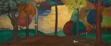 Raymond S. Boynton, The Gold River, oil on canvas