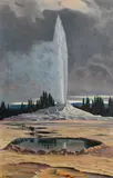 Grafton Tyler Brown, Castle Geyser, Yellowstone, 1891, oil on canvas