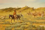 Frank Hagel, Medicine Man of the Piegans, 1990, oil on masonite