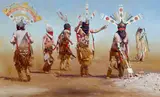 Donald Crowley, The Blessing of the Ashes, oil on canvas