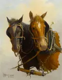 G., Partners, 1972, oil on canvas